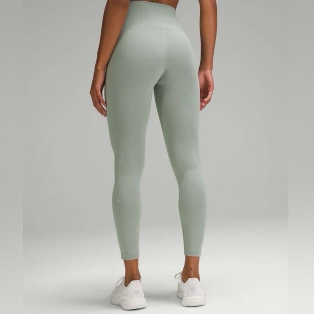 Lululemon Wunder Train HR Tight 25” Sz 4 Willow Green Everlux Leggings Gym Yoga
